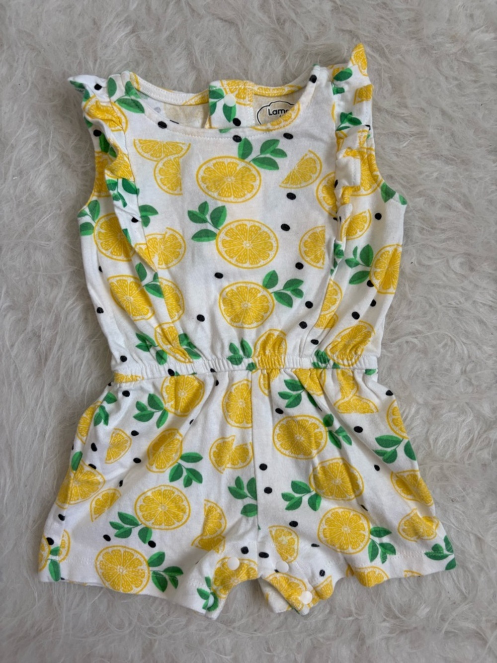 Lamaze Baby Girl Cheery Lemon AOP Summer Romper